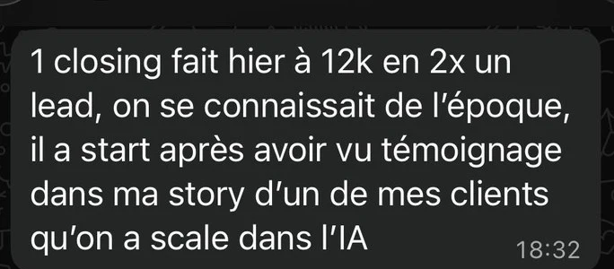 Alessandro — capture du résultat